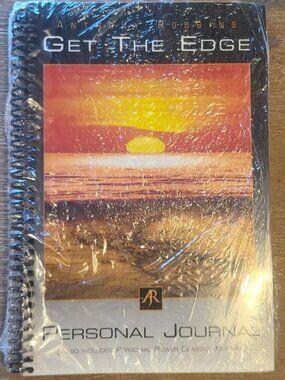 Anthony Tony Robbins 2001 Get The Edge Personal Journal Spiral Bound Book NOS